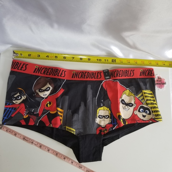 Torrid Incredibles Superhero Family Pixar Disney Boyshort Panty New 1X - Picture 12 of 12